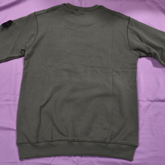 Stone Island Olive Green Crew Neck Sweatshirt - Picture 7 of 7